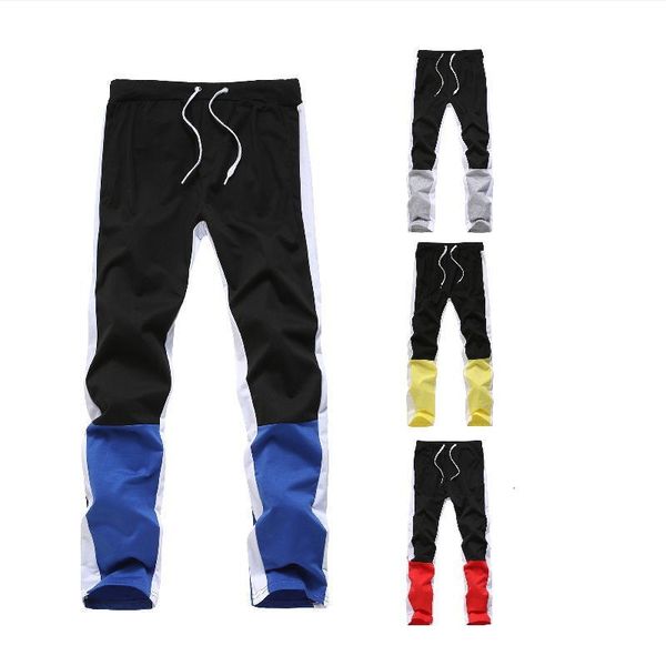 

2021 new style color adjustment design trend all-male game men casual broek, Black