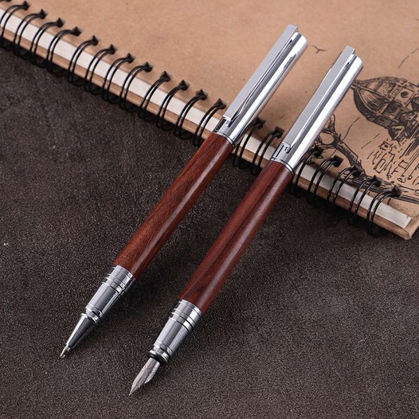

wooden pen metal signature business gift office