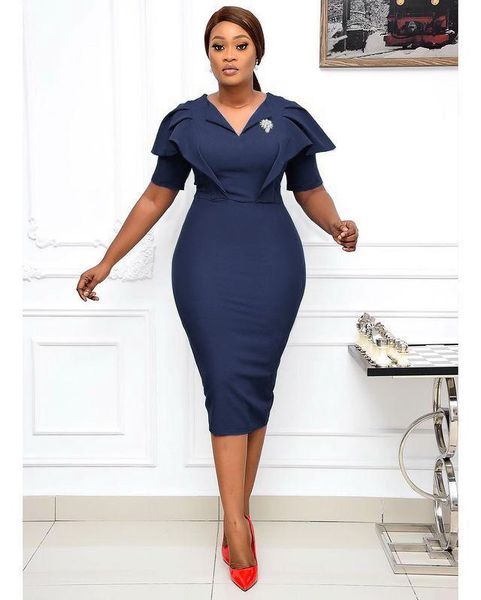 

ethnic clothing l-3xl plus size 2021 spring autumn african dresses for women elegent fashion style polyester midi dress africa, Red