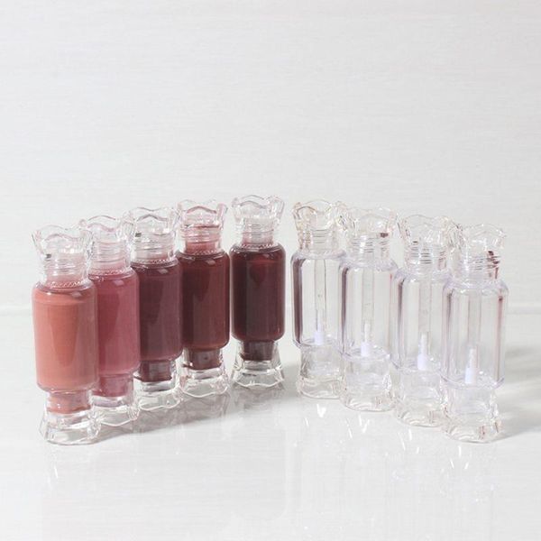 

5pcs/set adorable candy shape empty lip gloss tube diy refillable lip container lipstick samples bottle makeup costmetic to