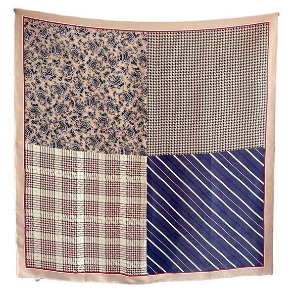 

scarves pure silk scarf 110cm large designer mulberry hand rolled edges foulard en soie square scarfs, Blue;gray