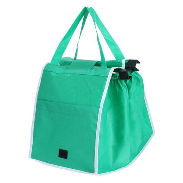 

storage bags 1pcs eco-friendly foldable reusable shop handbag supermarket thicken trolley shopping cart totes portable grocery store