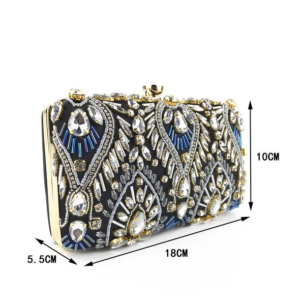 

european style handmade ladies beaded evening bag pearl bridal clutch purse bag