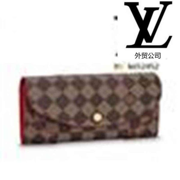 

card brand designer luxury g5q1 n61221 cassa evening wallet women real leather long wallet key chain wallets compact purse clutches holders, Red;black
