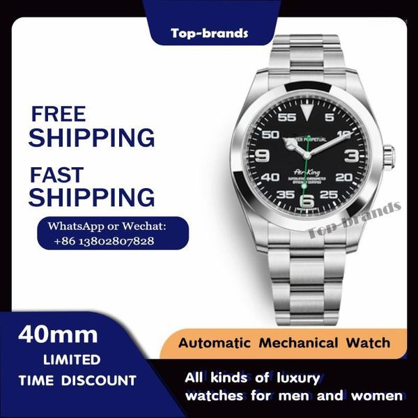 

wristwatches oyster perpetual air-king aviation 's watch blue luminous display travel distinguished men's automatic mechanical, Slivery;brown