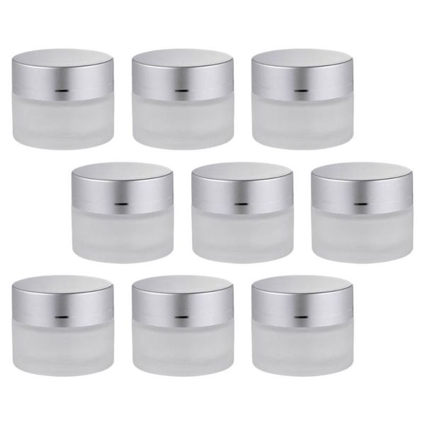 

storage bottles & jars 9pcs 20g glass cream portable cosmetic dispenser refillable