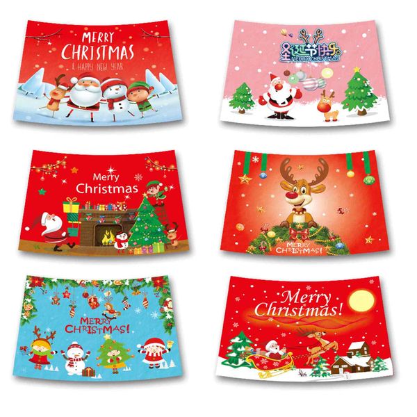 

new santa elk pendant decorates christmas flag background hanging cloth