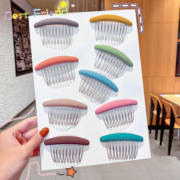 

hair accessories anti-slip iron teeth gear xuan elegant wind mill sand comb girl clip broken bang go rows inserted ornaments, Slivery;white