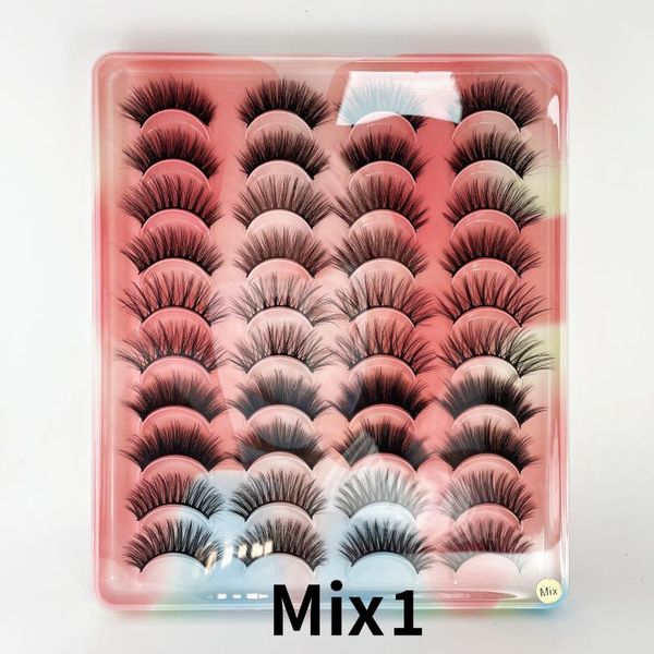 

false eyelashes 3d fiber natural dramatic makeup wholesale eyelashes20 pairs of