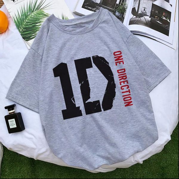 

harajuku oversize harry styles tshirt 2021 woman t shirts 1d one direction print graphic tshirts streetwear summer vintage, White