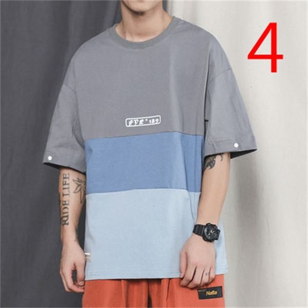 

new 2021 men's t-shirt with collar slim cotton striped tide brand dx n46e, White;black