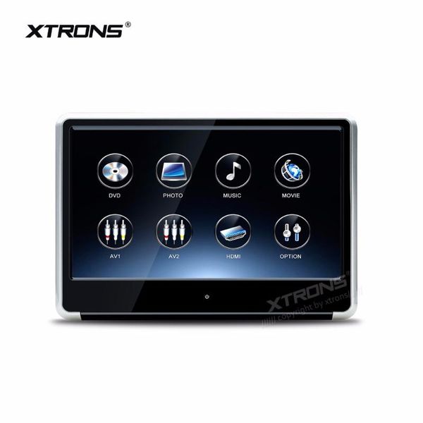 

xtrons 1 monitor 11.6 inch hd digital tft ips touch 1080p video car headrest dvd player hdmi port fm-tx usb game+1 headphone