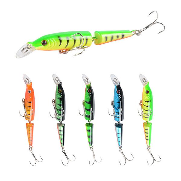 

10.5cm 9.6g 2 sections fishing lure artificial hooks ishing tackle plastic hard bait