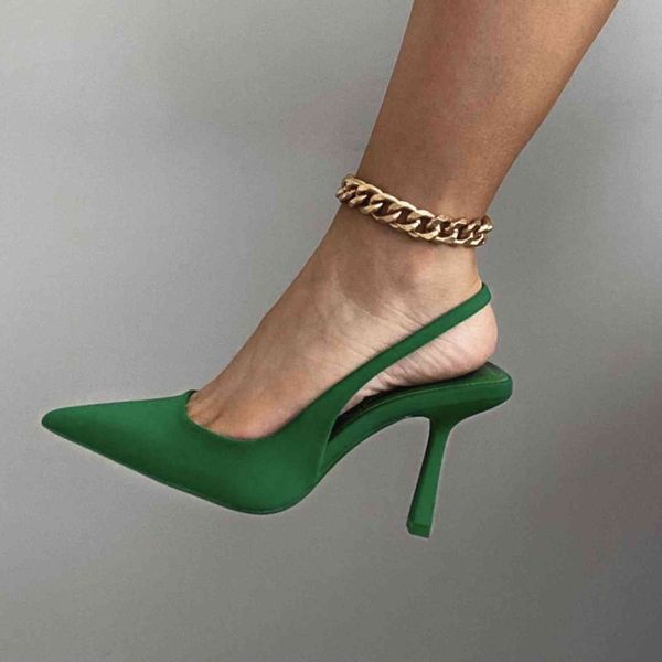 

dress shoes new autumn women pumps sandals pointed toe heels wedding green size 35-42 ke05, Black