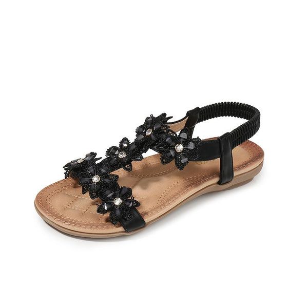 

fashion 2021 woman summer sandals casual women wedge shoes female ladies sandalias female large size shoes, Black