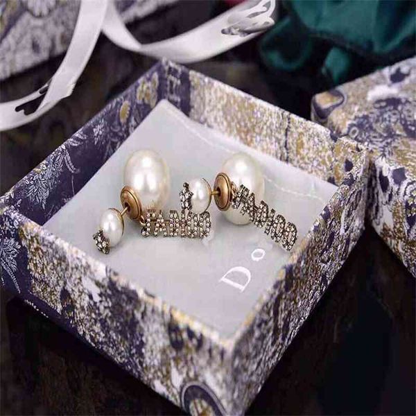 

aaa designer jewelry letter five pointed star pearl fashion simple earrings 925 silver needle earrings for women o4wb