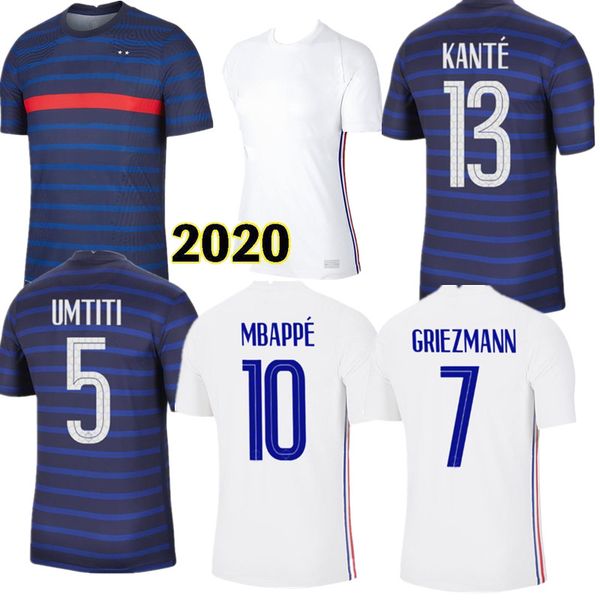 

2020 2021 mbappe griezmann pogba football jersey 20 21 football jersey fekir pavard men's + children's football jersey set equipme, Black;yellow
