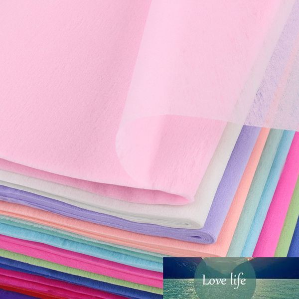 30heet / pacote multiuso múltiplo único cor tecido tecido embalagem papel buquê diy decoração artesanato artesanato presente embrulho