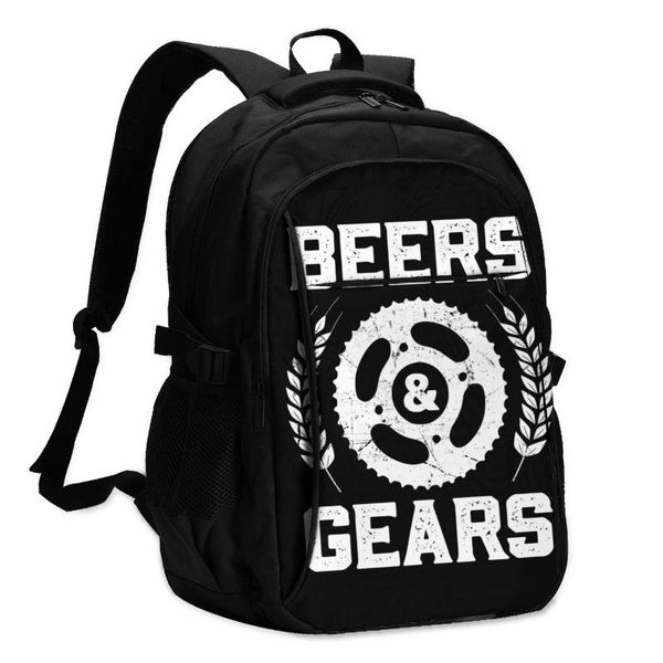 

backpack craft beer backpacks print style charger usb elementary school youth bags