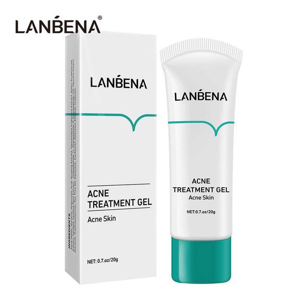 

lanbena acne treatment face cream blackhead removal damage fade marks repair acne scars gel shrink pores whitening skin care 20g, White