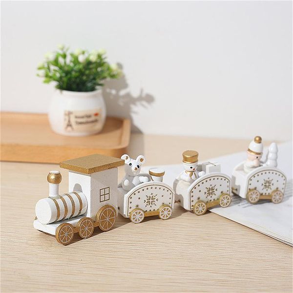 

christmas decorations wooden train merry ornaments for home table 2022 noel navidad xmas gifts year