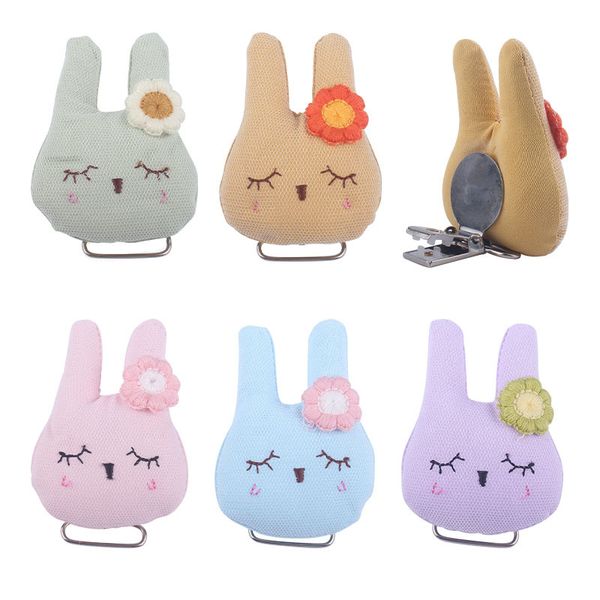 

soft plush bunny pacifier clip diy baby soother nursing dummy draft teethiing toys clips infant nursing accessories