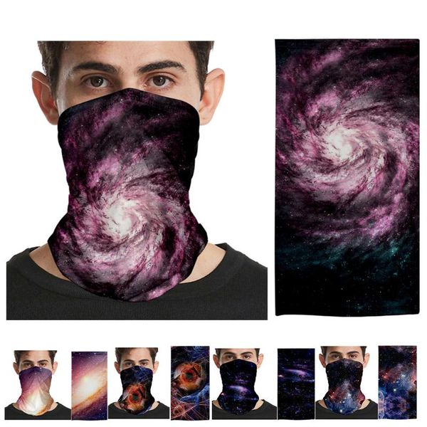 

scarves bandana half face hanging ear tube scarf silk neck gaiter uv sun cover smooth breathable headband men women#p40, Blue;gray