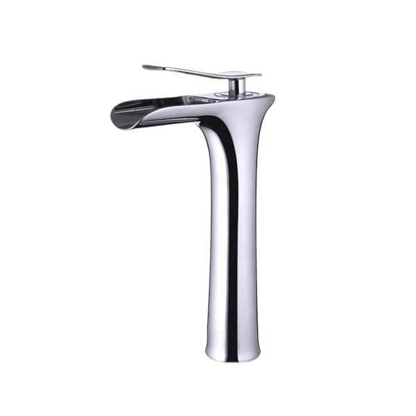 

bathroom faucet bathroom waterfall faucet semi-open nozzle basin high basin
