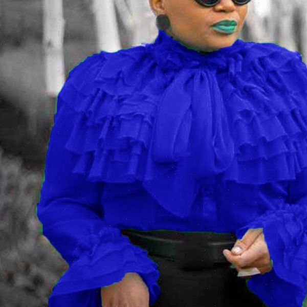 

elegant office lady plain standard blouse green ruffles long sleeve summer women blouse 2021 shirts female falbala shirts, White