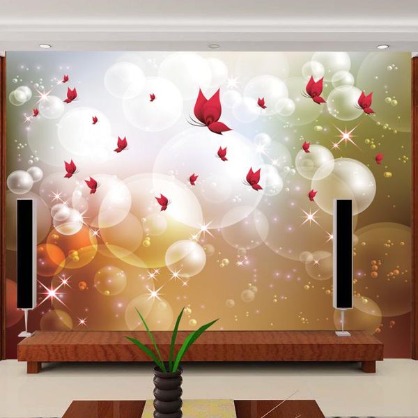 

wallpapers large mural bedroom living room tv backdrop beautiful butterfly wallpaper fantasy stars custom size