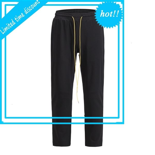 

2021 black drawstring cargo pants elastic waist four pocket styling