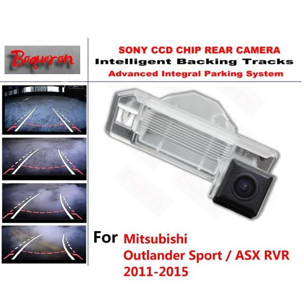 

car rear view cameras& parking sensors for mitsubishi outlander sport asx rvr 11-15 ccd backup camera intelligent tracks dynamic guidance