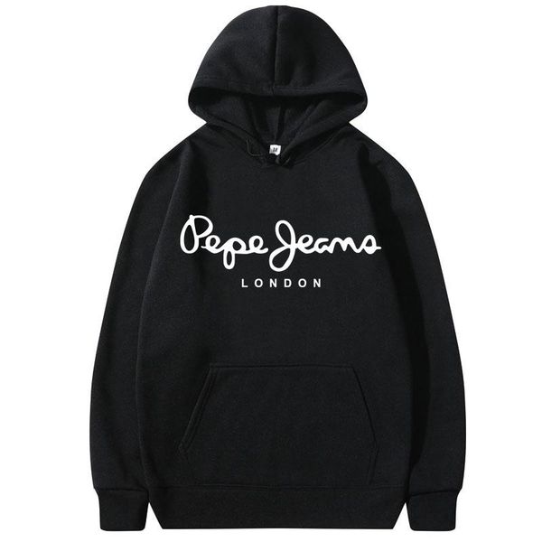 

men's hoodies & sweatshirts brand harajuku hoodie men women 2021 autumn winter streetwear hoody pullover, Black