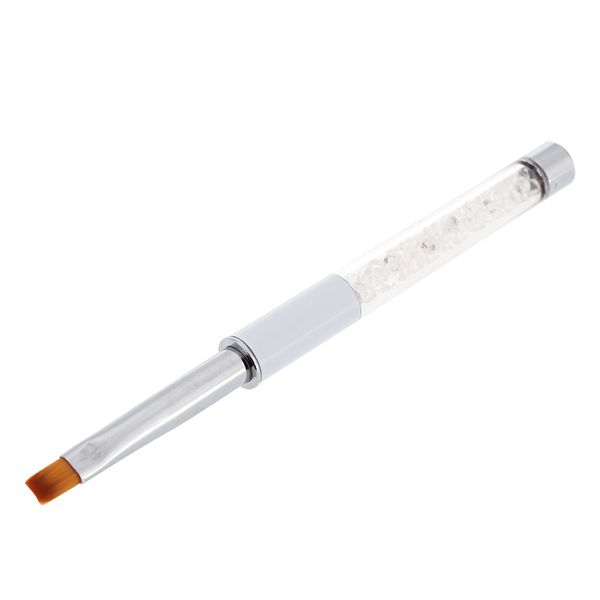 

fashion rhinestone acrylic nail brush salon uv gel drawing nail painting pen make pattern nail art tool flat brush manicure