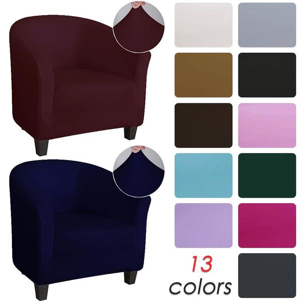 

chair covers elastic coffee tub armchair sofa cover protector washable furniture slipcover el home spandex single seat
