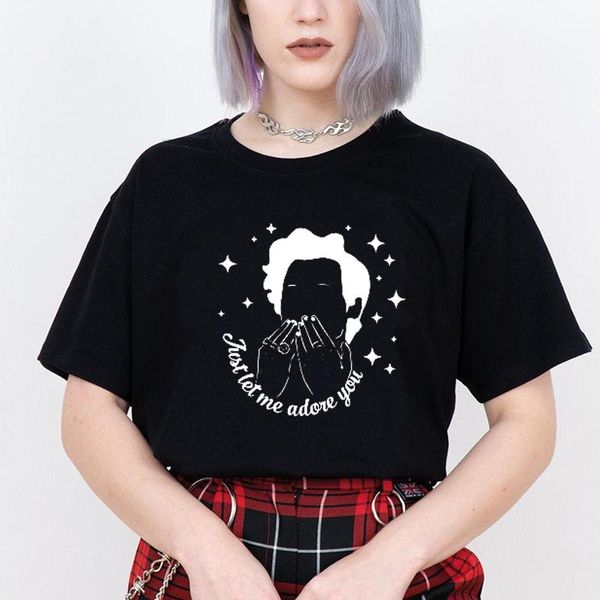 

women's t-shirt just let me adove you women t shirt cotton womens clothing vintage short sleeve mujer t-shirts camisetas, White