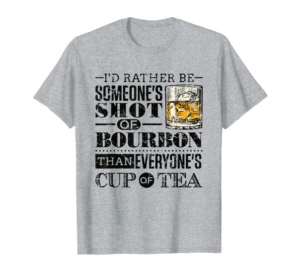 

i'd rather be someone's sof bourbon t-shirt men, White;black