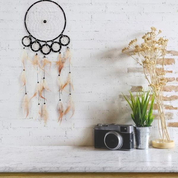 

decorative objects & figurines feather dream catcher weaving wind chime handmade wall bedroom pendant hanging decor valentines day birthday
