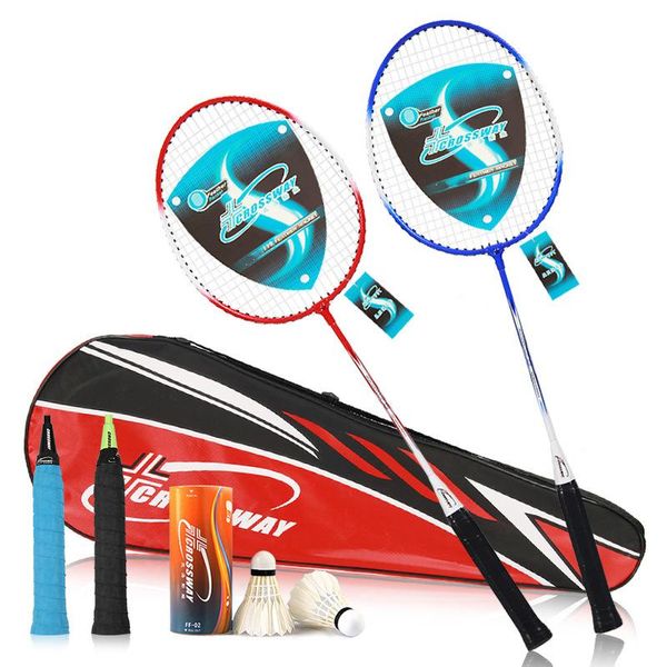 

badminton racket moderate training titanium alloy sets with carry bag leisure durable badminton racquet outdoor sport