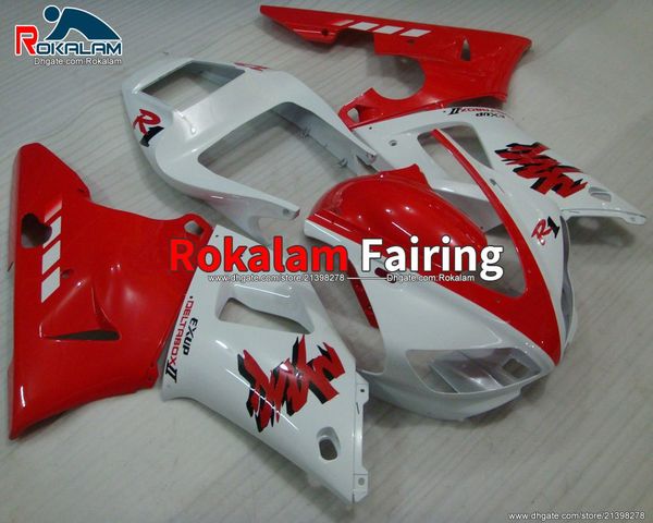 

lower price parts for yamaha yzf r1 1998 1999 yzf-r1 yzf1000r1 yzf1000-r1 98 99 red white fairing set (injection molding)
