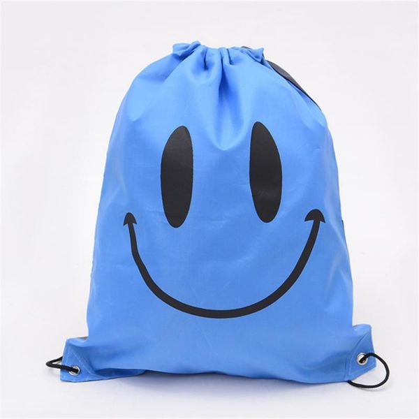 

outdoor bags foldable large capacity drawstring sports backpack running fitness bag solid color thick waterproof swimming simple