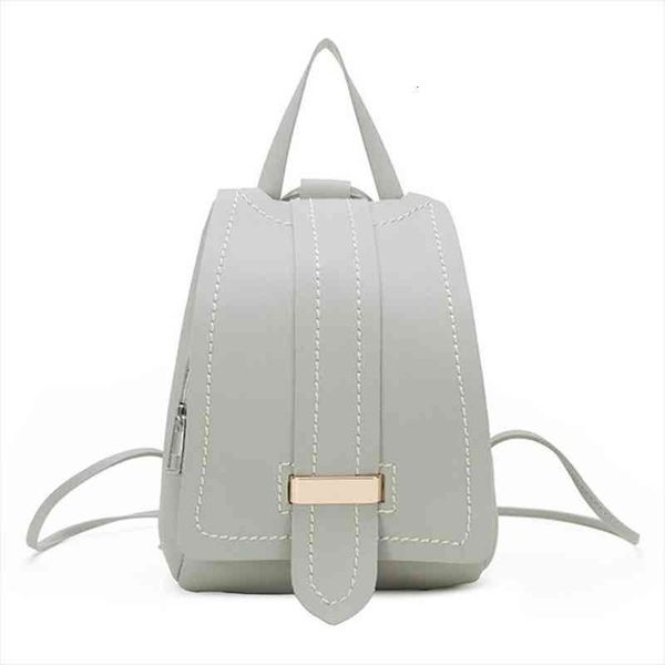 

cover contrast stitching sewing shell backpack retro style student daily bag woman