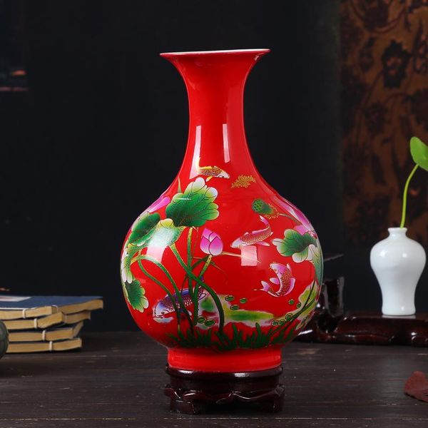 

vases ceramics porcelain crystal glaze vase flower arrangement modern minimalist furnishings living room decorative crafts ornaments