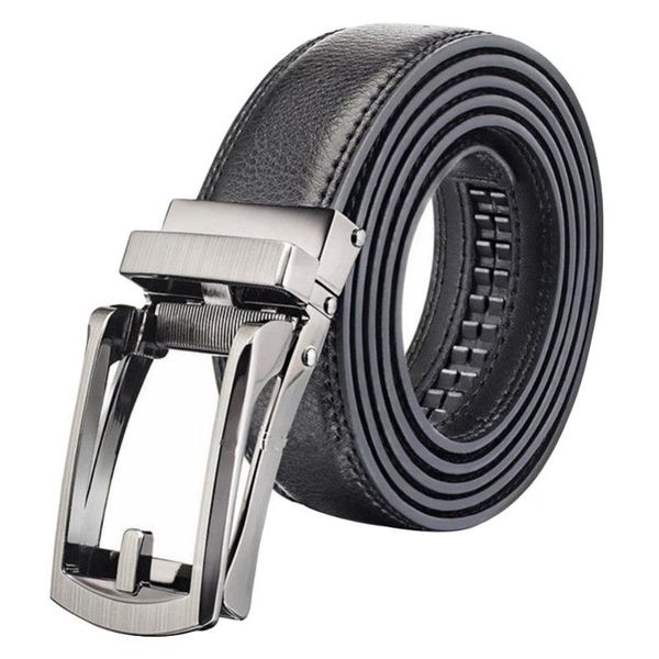 

belts 80% men's fashion automatic buckle sided faux leather waistband business belt clothing accessories, Black;brown
