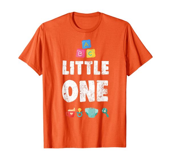 

little one abdl blocks diaper pacifier sippy cup graphic t-shirt, White;black