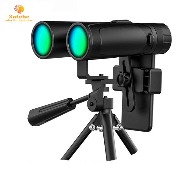 Telescópio Binoculares 12x42 com Tripé Profissional HD Compact à prova d'água Visão noturna Sports-BAK4 Prism FMC Lens para caçar