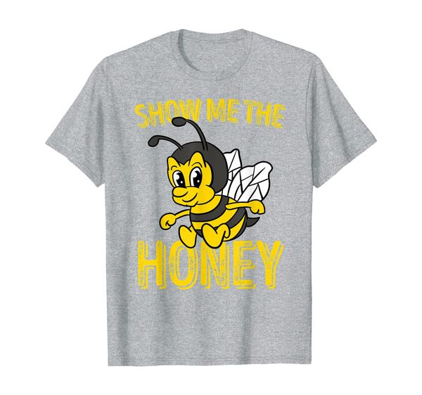 

adorable cute fun cool show me the honey bee t-shirt, White;black