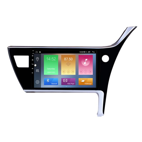 Auto-DVD-Player GPS-Navigationssystem für Toyota Corolla-2017 Rechtslenker mit USB-Unterstützung Lenkradsteuerung 10,1 Zoll Android