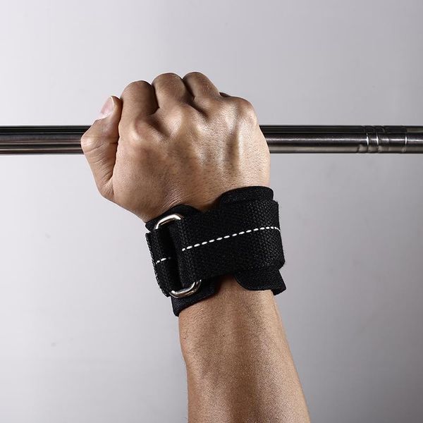 

elbow & knee pads chaoba 1pcs/lot gym sport wristband fitness dumbbells training wrist support straps wraps with hand power bands horizontal, Black;gray