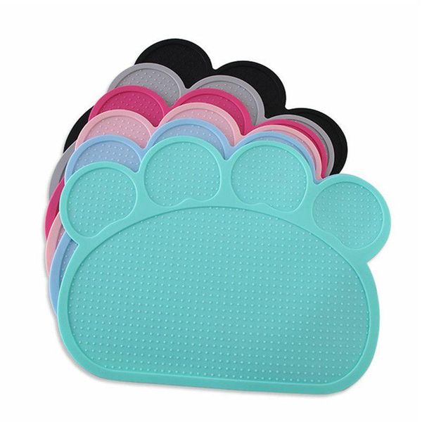 

kennels & pens waterproof pet mat for dog cat silicone food pad bowl drinking feeding placemat easy washing leak-proof